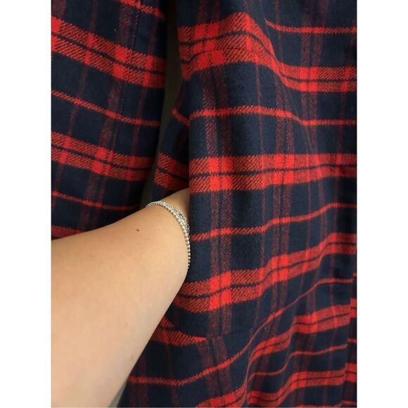 Draper James Carolina Check Swing Coat size 2 Preppy Academia Romantic - Picture 10 of 13